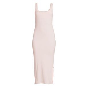 SKIN Isha Pima Cotton Blend Midi Sheath Dress in Pink NWT Size 2/Medium
